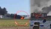 HOROR NA GENERALNOJ PROBI AEROMITINGA: Sudarili se leteći automobili - vatra progutala olupinu jednog (VIDEO)