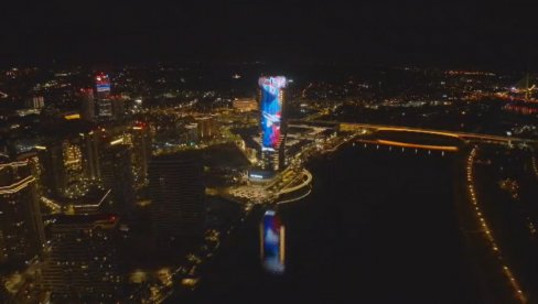 МОЋНО! Кула Београд светли поводом војне параде (ВИДЕО) МОЋНО! Кула Београд светли поводом војне параде (ВИДЕО)