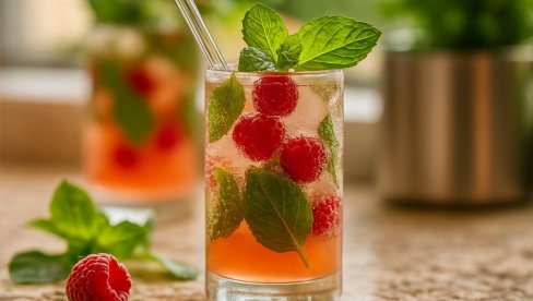MOHITO SA MALINAMA: Osvežavajuć koktel MOHITO SA MALINAMA: Osvežavajuć koktel