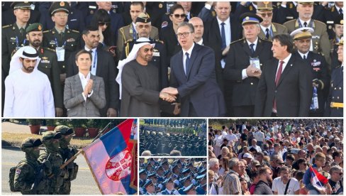 VELIČANSTVENA VOJNA PARADA SNAGA JEDINSTVA: Od borbenih vozila trese se tlo ispred Palete Srbija, Kobre oduševile publiku (FOTO/VIDEO)