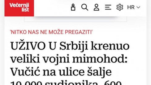 VUČIĆ JE DIGAO SRPSKU VOJSKU IZ PEPELA I STVORIO REGIONALNU SILU Hrvati uživo prenosili svaki detalj sa vojne parade u Beogradu VUČIĆ JE DIGAO SRPSKU VOJSKU IZ PEPELA I STVORIO REGIONALNU SILU Hrvati uživo prenosili svaki detalj sa vojne parade u Beogradu