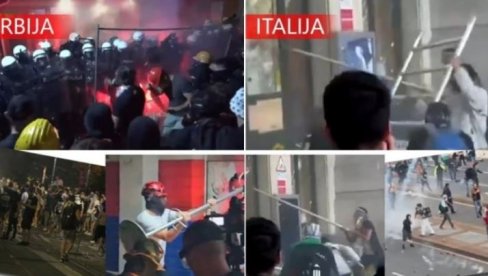 U MILANU PRESLIKAN SCENARIO HAOSA IZ SRBIJE: Da li su ovi snimci dokaz da je počeo prvi svetski građanski rat? (FOTO/VIDEO)