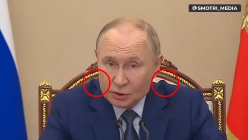 ШТА ЈЕ ТО ПУТИНУ НА РАМЕНИМА? Снимак из Савета безбедности збунио свет - усред говора о нуклеарном наоружању (ВИДЕО) ШТА ЈЕ ТО ПУТИНУ НА РАМЕНИМА? Снимак из Савета безбедности збунио свет - усред говора о нуклеарном наоружању (ВИДЕО)
