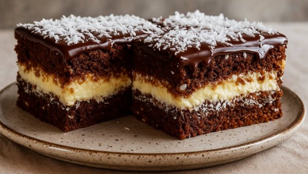 КРЕМ КАКАО КОКОС КОЛАЧ: Рецепт за троструко уживање