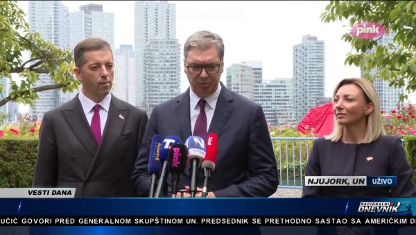 ПОЗВАО САМ ТРАМПА ДА ПОСЕТИ СРБИЈУ Вучић о детаљима сусрета са Рубијом: Тон је био пријатељски, неће бити лако око НИС-а