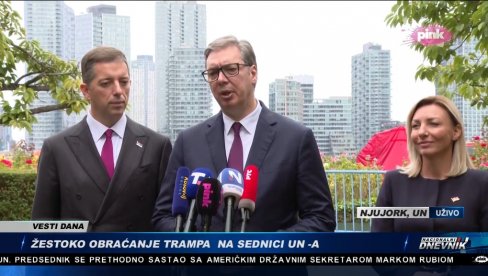VUČIĆ POSLE GOVORA U NJUJORKU: Ponosan sam na malu, slobodnu i za nas najvažniju zemlju na svetu