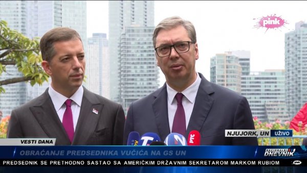 ВУЧИЋ О ВЕЛИКОМ СКУПУ ПРОТИВ БЛОКАДА У НЕДЕЉУ: Србија се извукла из катастрофе и полако, али сигурно иде напред