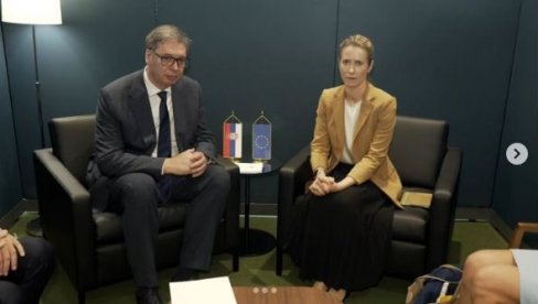 POSEBNU PAŽNJU POSVETILI SMO DIJALOGU BEOGRADA I PRIŠTINE Vučić se u NJujorku sastao sa Kajom Kalas (FOTO) POSEBNU PAŽNJU POSVETILI SMO DIJALOGU BEOGRADA I PRIŠTINE Vučić se u NJujorku sastao sa Kajom Kalas (FOTO)