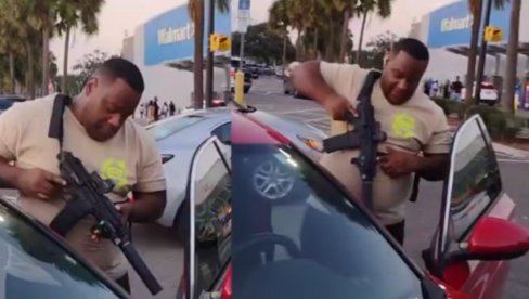 KAO DIVLJI ZAPAD: Florida dozvolila JAVNO NOŠENJE ORUŽJA - čovek ispred marketa (VIDEO) KAO DIVLJI ZAPAD: Florida dozvolila JAVNO NOŠENJE ORUŽJA - čovek ispred marketa (VIDEO)