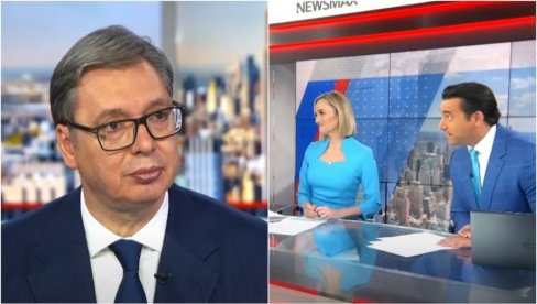 AMERIKANCI ODUŠEVLJENI VUČIĆEM! Pljušte komentari nakon gostovanja na NJuzmaksu: Hoćemo ga kod Takera, divno je čuti ovog mudrog čoveka AMERIKANCI ODUŠEVLJENI VUČIĆEM! Pljušte komentari nakon gostovanja na NJuzmaksu: Hoćemo ga kod Takera, divno je čuti ovog mudrog čoveka