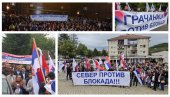 JASNA PORUKA SRBA SA KIM: Sever, Gračanica, Štrpce, Kosovsko Pomoravlje protiv blokada! (FOTO/VIDEO)