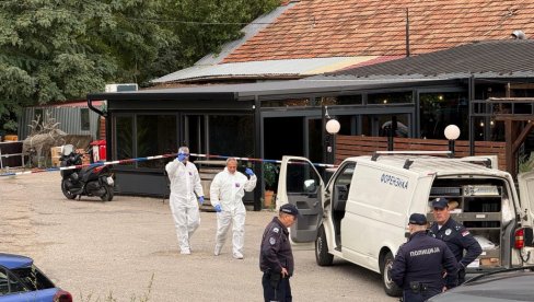 PRVE FOTOGRAFIJE SA MESTA PUCNJAVE U VIŠNJIČKOJ BANJI: Forenzirači na mestu zločina (FOTO/VIDEO)