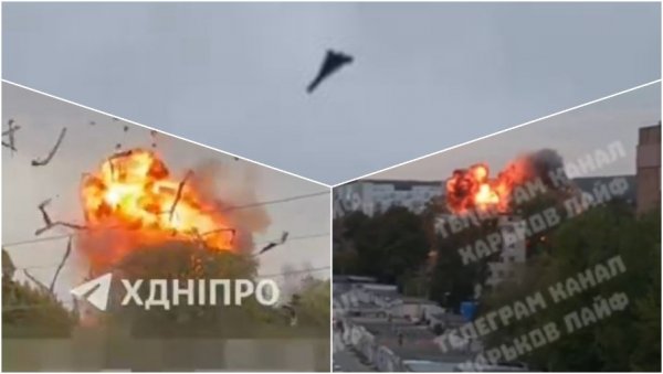 ЕКСПЛОЗИЈЕ ШИРОМ УКРАЈИНЕ: Руси жестоко ударили на Дњепар и Харков, Кијевом завијају сирене (ФОТО/ВИДЕО)