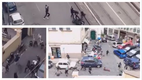 HAOS! Pojavila se nova huliganska sila - došla u Napulj iz druge zemlje i prebila navijače Napolija u njihovom gradu! (VIDEO) HAOS! Pojavila se nova huliganska sila - došla u Napulj iz druge zemlje i prebila navijače Napolija u njihovom gradu! (VIDEO)
