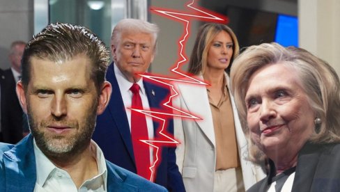 ТО ЈЕ ПЛАЋАЛА ХИЛАРИ КЛИНТОН! Трампов син открива: Непријатељи покушали да растуре Доналдов и Меланијин брак