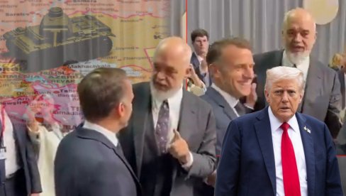 MAKRON I RAMA SE PODSMEVALI TRAMPU: Lapsus američkog predsednika, greškom pomenuo Albaniju i mir sa ovom državom (VIDEO) MAKRON I RAMA SE PODSMEVALI TRAMPU: Lapsus američkog predsednika, greškom pomenuo Albaniju i mir sa ovom državom (VIDEO)