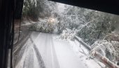 OSTALI BEZ PUTEVA I STRUJE: Prvi sneg doneo probleme žiteljima Jablaničkog okruga