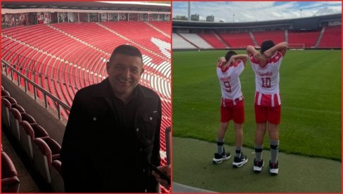 ONI BILI SVI TORCIDA, A JA DELIJA Baja Mali Knindža rođendan sinova slavio na stadionu Zvezde (FOTO)