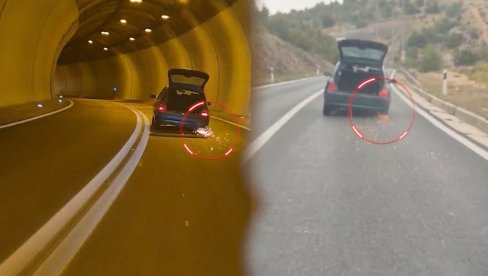 KILOMETRIMA VOZILA BEZ GUMA: Varnice sevaju po putu - bizarna scena zabeležena u Hrvatskoj, žena uhapšena KILOMETRIMA VOZILA BEZ GUMA: Varnice sevaju po putu - bizarna scena zabeležena u Hrvatskoj, žena uhapšena
