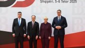 VUČIĆ SE OGLASIO IZ ALBANIJE: Iako nas čekaju brojni izazovi, Srbija ostaje posvećena da proširenje EU ostane jedand od prioriteta VUČIĆ SE OGLASIO IZ ALBANIJE: Iako nas čekaju brojni izazovi, Srbija ostaje posvećena da proširenje EU ostane jedand od prioriteta