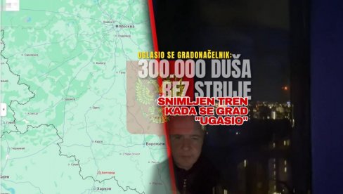 SNIMLJENO KAKO SE GRAD UGASIO: Kolaps u Rusiji posle granatiranja - 300.000 duša ostalo bez struje (VIDEO)