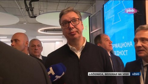VUČIĆ SVEČANO OTVARA LOŽIONICU: Što krijete svi u regionu da je otvorena pruga? I na stadion ćemo ih pozvati da mogu da uživaju (VIDEO)