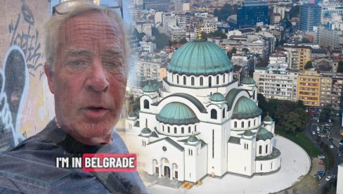 АМЕРИКАНАЦ У ХРАМУ СВЕТОГ САВЕ Не крије одушевљење, Србин му поменуо бомбардовање: Хвала што сте ми отворили очи (ВИДЕО)