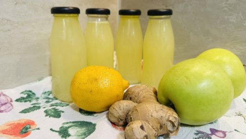 ZELENI NAPITAK:  Eliksir od zelene jabuke, limuna i đumbira