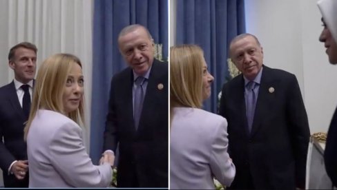 МОРАМ ДА ТЕ НАТЕРАМ ДА ПРЕСТАНЕШ ДА ПУШИШ Ђорђа Мелони поцрвенела после Ердоганових речи (ВИДЕО) МОРАМ ДА ТЕ НАТЕРАМ ДА ПРЕСТАНЕШ ДА ПУШИШ Ђорђа Мелони поцрвенела после Ердоганових речи (ВИДЕО)