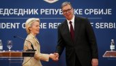 ВУЧИЋ И ФОН ДЕР ЛАЈЕН СЕ ОБРАТИЛИ ЈАВНОСТИ: За Србију чланство у ЕУ стратешко опредељење (ВИДЕО)