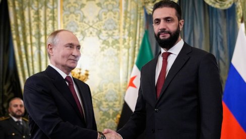 PUTIN I EL ŠARA U KREMLJU: Sirija će poštovati sve ranije sporazume sa Rusijom (VIDEO) PUTIN I EL ŠARA U KREMLJU: Sirija će poštovati sve ranije sporazume sa Rusijom (VIDEO)