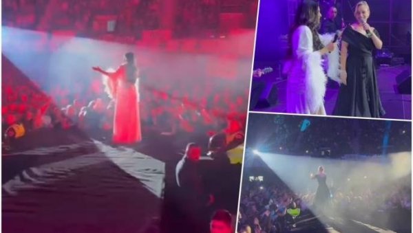 СПЕКТАКЛ СЕ НАСТАВЉА, АТМОСФЕРА НА ВРХУНЦУ: Тања Савић извела госте на бину, а публика не престаје са овацијама (ФОТО)