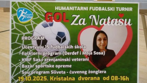 HUMANI ZRENJANINSKI SPORTISTI: Gol za Natašu HUMANI ZRENJANINSKI SPORTISTI: Gol za Natašu