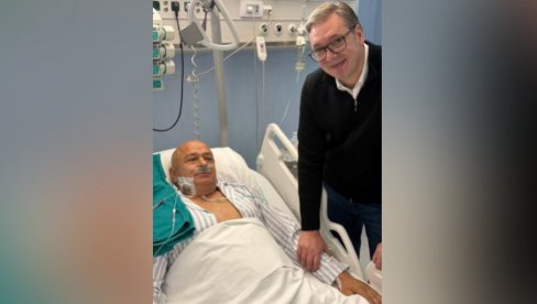 VUČIĆ OBIŠAO MILANA KOG JE UPUCAO BLOKADER: Metak je primio nakon što je napadača pitao: Treba li Vam nešto, gospodine?