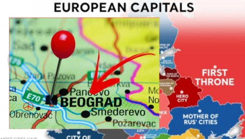 МАПА ЕВРОПЕ СА НАДИМЦИМА ПРЕСТОНИЦА: Ево како су прекрстили Београд (ФОТО) МАПА ЕВРОПЕ СА НАДИМЦИМА ПРЕСТОНИЦА: Ево како су прекрстили Београд (ФОТО)