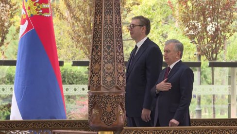 VUČIĆ I MIRZOJEV POTPISALI ZAJEDNIČKU DEKLARACIJU: Najavljeno potpisivanje i razmena 11 dokumenata o saradnji u različitim oblastima
