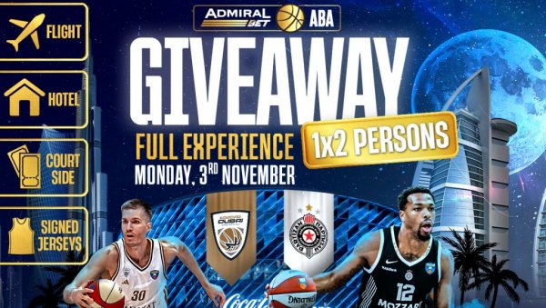 ЕМИРАТИ ЧЕКАЈУ НАЈВЕРНИЈЕ ФАНОВЕ: Освојите пут на меч Дубаи - Партизан ЕМИРАТИ ЧЕКАЈУ НАЈВЕРНИЈЕ ФАНОВЕ: Освојите пут на меч Дубаи - Партизан