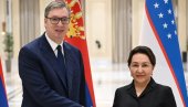 ВУЧИЋ У УЗБЕКИСТАНУ: Састао се са председавајућом парламента Нарабаевом у Ташкенту (ФОТО)