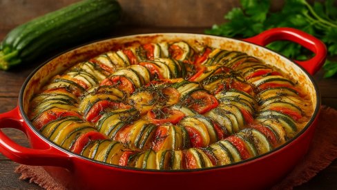 ŠARENI POVRTNI LONAC IZ RERNE: Savršen spoj ukusa svežeg povrća i mirisnog bilja