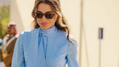 KRALJICA RANIJA SE KUNE U OVU BOJU: Obukla haljinu koja skida kilograme i koja stoji svakoj ženi! (FOTO)