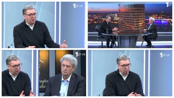 ВУЧИЋ У ЋИРИЛИЦИ О СВИМ ТЕМАМА: Јуримо двојицу снајпериста; Имам питање за људе из америчке амбасаде, што држите нека лица на контакту?