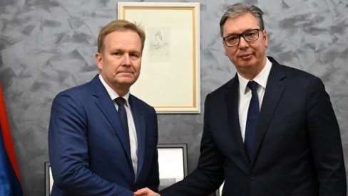 ЗАХВАЛАН САМ ПРЕДСТАВНИЦИМА ЕУ Вучић са Соренсеном: Србија остаје поуздан и конструктиван партнер