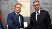 ЗАХВАЛАН САМ ПРЕДСТАВНИЦИМА ЕУ Вучић са Соренсеном: Србија остаје поуздан и конструктиван партнер