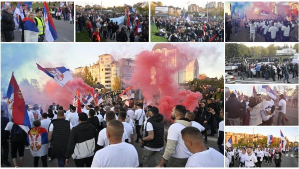 (УЖИВО) СРБИ СА КОСМЕТА СТИГЛИ У БЕОГРАД: Грађани им на Петловом брду приредили домаћински дочек какав доликује херојима (ВИДЕО)