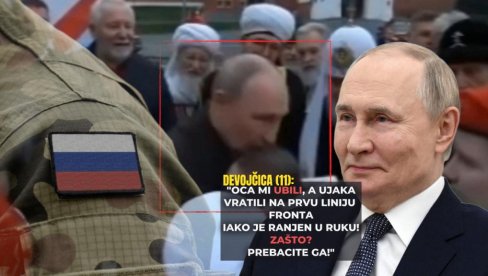 NEZGODNO Devojčica presrela Putina, on odgovorio: Zašto? Oca mi ubili, a ujaka vratili na prvu liniju fronta iako je ranjen!