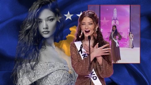 SRAMOTNO - SKANDAL NA MIS UNIVERZUMU 2025: Misica tzv. Kosova PROVOCIRA - pokazala dvoglavog orla (VIDEO)