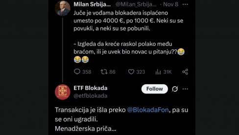 TRANSAKCIJA JE IŠLA PREKO BLOKADERA SA FON-A Krenula žestoka međusobna prozivka plenumaša, u pitanju su hiljade evra
