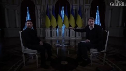TAMNA JE NOĆ: Tokom intervjua Zelenskog za Gardijan dva puta nestajala struja (VIDEO)