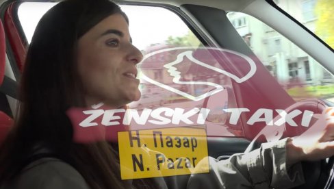 OVO IMA SAMO U SRBIJI: Meliha vozi Ženski taksi - u njega mogu da uđu samo žene i deca (VIDEO)