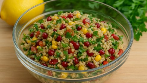 OSVEŽAVAJUĆA SALATA OD KINOE SA NAROM: Svež, hranljiv i koloritan obrok za tili čas!